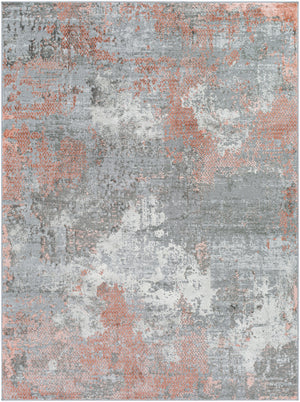 Enfield ENF-2319 Modern Polypropylene, Polyester Rug ENF2319-81012 Burnt Orange, Coral, Charcoal, Medium Gray, Light Gray, Cream 60% Polypropylene, 40% Polyester 8'10" x 12'