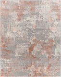 Enfield ENF-2319 Modern Polypropylene, Polyester Rug ENF2319-71010 Burnt Orange, Coral, Charcoal, Medium Gray, Light Gray, Cream 60% Polypropylene, 40% Polyester 7'10" x 10'