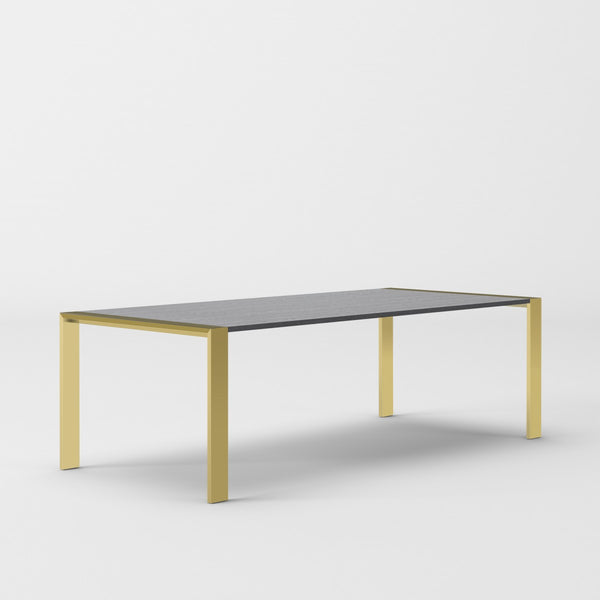 VIG Furniture Modrest Fauna - Modern Wenge and Brass Dining Table VGBB-BN-2T-WB-DT VGBB-BN-2T-WB-DT