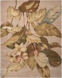 Nourison Tropics TS04 Floral Handmade Tufted Indoor Area Rug Beige 5'3" x 8'3" 99446818713