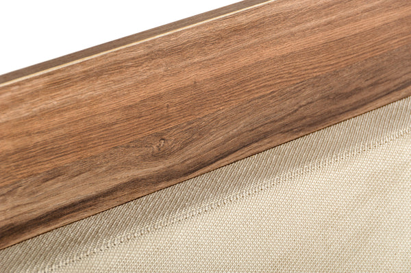 VIG Furniture Nova Domus Matteo Italian Modern Walnut & Fabric Bedroom Set VGACMATTEO-SET