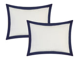 Zarah Navy Queen 10pc Comforter Set