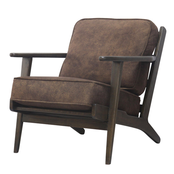 Albert Accent Chair - Contemporary Plush Seating with Solid Oak Frame for Modern Living Spaces