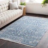 Ephesians EPC-2300 Traditional Polyester Rug EPC2300-91210 Sky Blue, Saffron, Aqua, Cream, Beige, Medium Gray 100% Polyester 9' x 12'10"