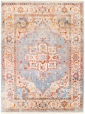 Ephesians EPC-2303 Traditional Polyester Rug EPC2303-710103 Burnt Orange, Saffron, Rose, Cream, Beige, Medium Gray, Silver Gray, Pale Pink, Black 100% Polyester 7'10" x 10'2"