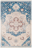 Ephesians EPC-2315 Traditional Polyester Rug EPC2315-91210 Sky Blue, Cream, Beige, Burnt Orange, Bright Red 100% Polyester 9' x 12'10"