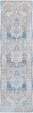 Ephesians EPC-2317 Traditional Polyester Rug EPC2317-279 Sky Blue, Beige, Medium Gray, Silver Gray, Wheat, Tan, Camel, Aqua 100% Polyester 2'7" x 9'