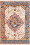 Ephesians EPC-2334 Traditional Polyester Rug EPC2334-81013 Dark Blue, Denim, Burnt Orange, Saffron, Taupe, Olive, Beige, Cream, Medium Gray 100% Polyester 8'10" x 13'