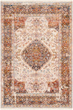 Ephesians EPC-2336 Traditional Polyester Rug EPC2336-81013 Taupe, Dark Blue, Burnt Orange, Saffron, Medium Gray, Beige, Cream, Olive 100% Polyester 8'10" x 13'