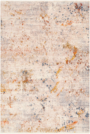 Ephesians EPC-2344 Modern Polyester Rug EPC2344-81013 Taupe, Dark Blue, Burnt Orange, Saffron, Medium Gray, Beige, Cream, Olive 100% Polyester 8'10" x 13'