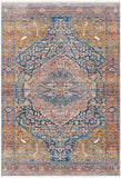 Ephesians EPC-2350 Traditional Polyester Rug EPC2350-81013 Dark Blue, Denim, Burnt Orange, Saffron, Peach, Olive, Medium Gray, Beige, Cream 100% Polyester 8'10" x 13'