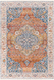 Ephesians EPC-2351 Traditional Polyester Rug EPC2351-81013 Dark Blue, Burnt Orange, Saffron, Olive, Medium Gray, Beige, Cream 100% Polyester 8'10" x 13'