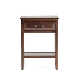 Banks Acacia Wood Accent Table Noble House