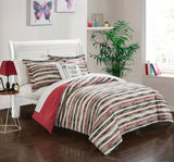 Karan Brick Twin 3pc Duvet Set