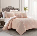 Hubli Blush Queen 5pc Comforter Set