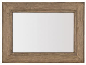 Hooker Furniture CiaoBella Casual Ciao Bella Landscape Mirror- Natural in Pine Solids with Pine Veneers and Mirror 5805-90005-85