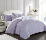 Hadassah Lavender King 6pc Comforter Set