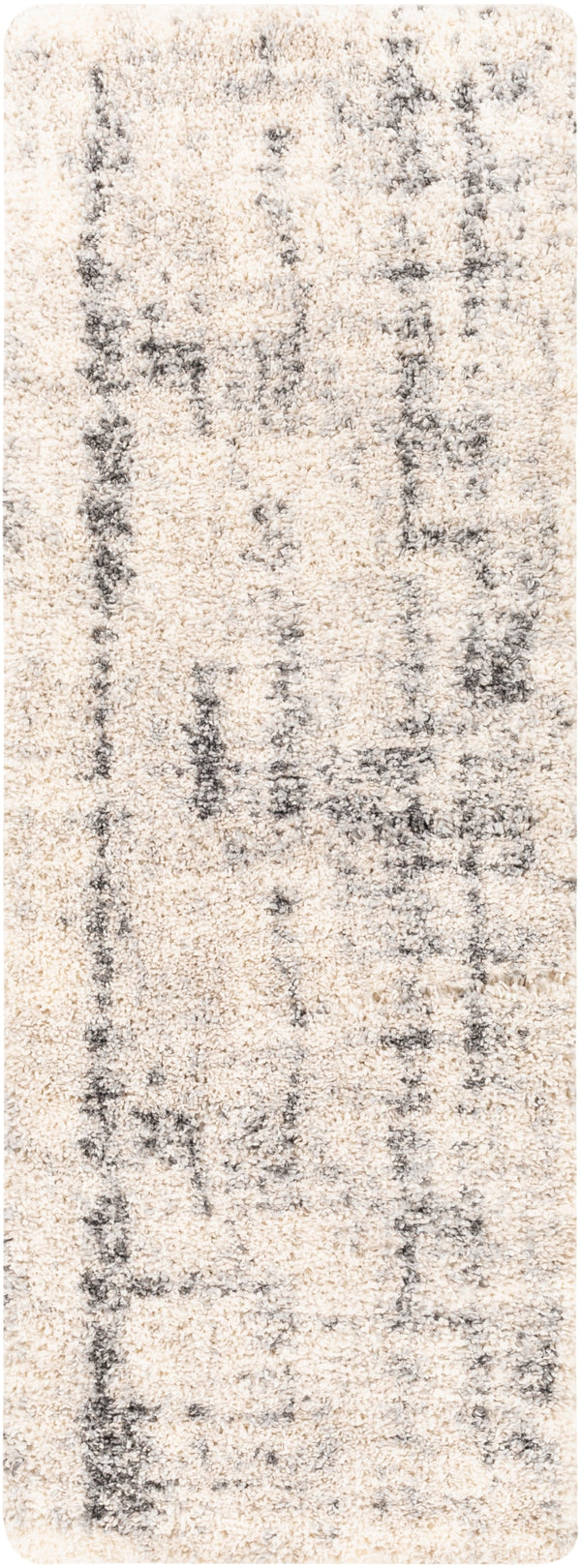 Eskimo Shag ESG-2306 Modern Polypropylene Rug ESG2306-2773 Beige, Cream, Charcoal, Light Gray 100% Polypropylene 2'7" x 7'3"