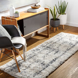 Eskimo Shag ESG-2306 Modern Polypropylene Rug ESG2306-2773 Beige, Cream, Charcoal, Light Gray 100% Polypropylene 2'7" x 7'3"