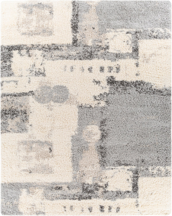 Eskimo Shag ESG-2308 Modern Polypropylene Rug ESG2308-71010 Charcoal, Light Gray, Beige, Cream 100% Polypropylene 7'10" x 10'