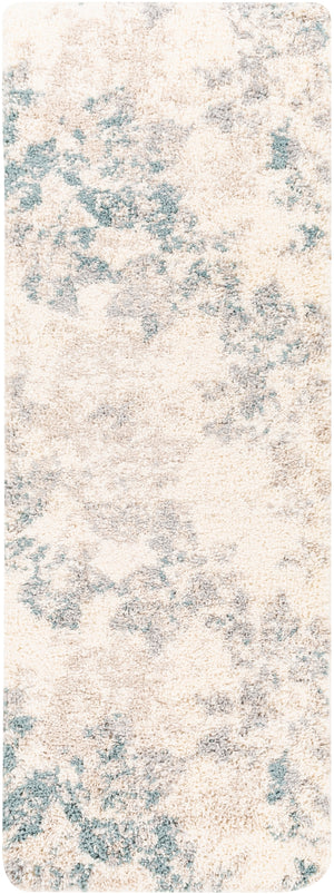 Eskimo Shag ESG-2309 Modern Polypropylene Rug ESG2309-2773 Aqua, Beige, Light Gray, Cream 100% Polypropylene 2'7" x 7'3"