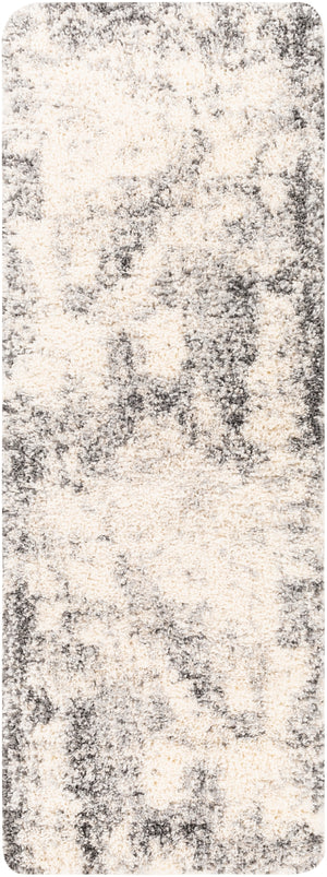 Eskimo Shag ESG-2311 Modern Polypropylene Rug ESG2311-2773 Charcoal, Cream, Light Gray, Taupe 100% Polypropylene 2'7" x 7'3"