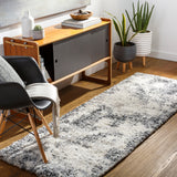 Eskimo Shag ESG-2311 Modern Polypropylene Rug ESG2311-2773 Charcoal, Cream, Light Gray, Taupe 100% Polypropylene 2'7" x 7'3"