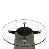 VIG Furniture Nova Domus Essex - Contemporary Concrete, Metal and Glass End Table VGLBVIG-LT56