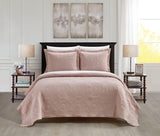 Rhapsody Blush King 3pc Quilt Set