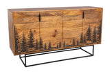 Cascade Solid Wood Contemporary Sideboard