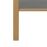 Safavieh Skylar Etagere 1 Drawer 4 Tier Gold Grey Oak Metal Liquid Veneer MDF Tube ETG6204A 889048465008