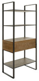 Safavieh Skylar 4 Tier 1 Drawer Etagere Gun Metal Metal/Mdf ETG6204B 889048470439