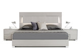 Eastern King Modrest Ethan Italian Modern Grey Bed