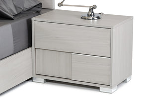 VIG Furniture Modrest Ethan Italian Modern Grey Nightstand VGACETHAN-NS