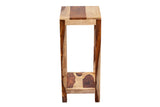 Porter Designs Sheesham Accents Solid Wood Natural End Table Natural 05-116-07-0004