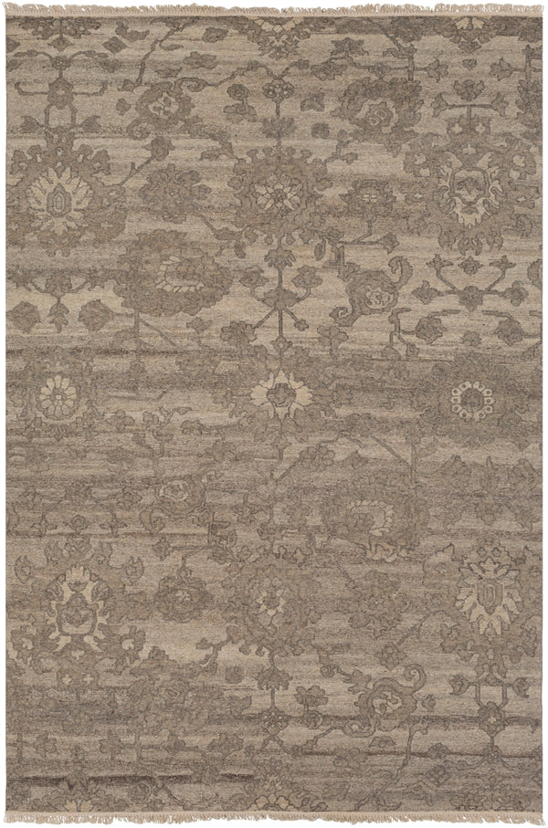 Ethereal ETR-1001 Traditional Wool Rug ETR1001-913 Khaki, Camel, Medium Gray 100% Wool 9' x 13'
