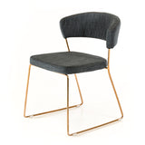VIG Furniture Ashland - Modern Grey & Rosegold Dining Chair (Set of 2) VGEUMC-8349CH-G-GRY