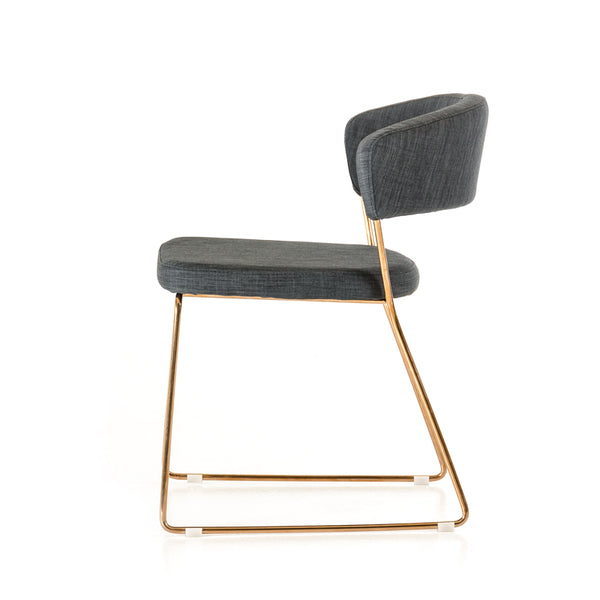 VIG Furniture Ashland - Modern Grey & Rosegold Dining Chair (Set of 2) VGEUMC-8349CH-G-GRY