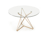 VIG Furniture Modrest Ashland Modern Glass Round Dining Table VGEUMC-6721DT-G