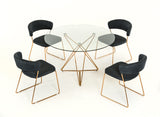 VIG Furniture Modrest Ashland Modern Glass Round Dining Table VGEUMC-6721DT-G