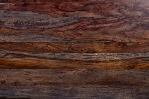 Porter Designs Manzanita Live Edge Solid Acacia Wood Natural Dining Table Gray 07-196-01-DT82MX-KIT