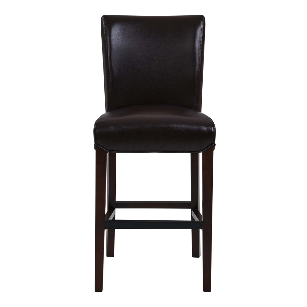 Milton Counter Stool - Elegant Bonded Leather Design with Sturdy Birch Frame and Contemporary Style
