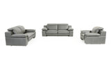 VIG Furniture Estro Salotti Evergreen Modern Stone Grey Italian Leather Sofa Set VGNT-EVERGREEN-SGRY VGNT-EVERGREEN-SGRY