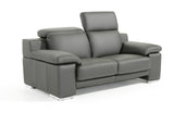 VIG Furniture Estro Salotti Evergreen Modern Black Italian Leather Sofa Set VGNTEVERGREEN-BLK