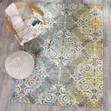 Safavieh Evoke 230 Power Loomed 66% Polypropylene 27% Jute 5% Polyester 2% Cotton Rug EVK230D-5SQ