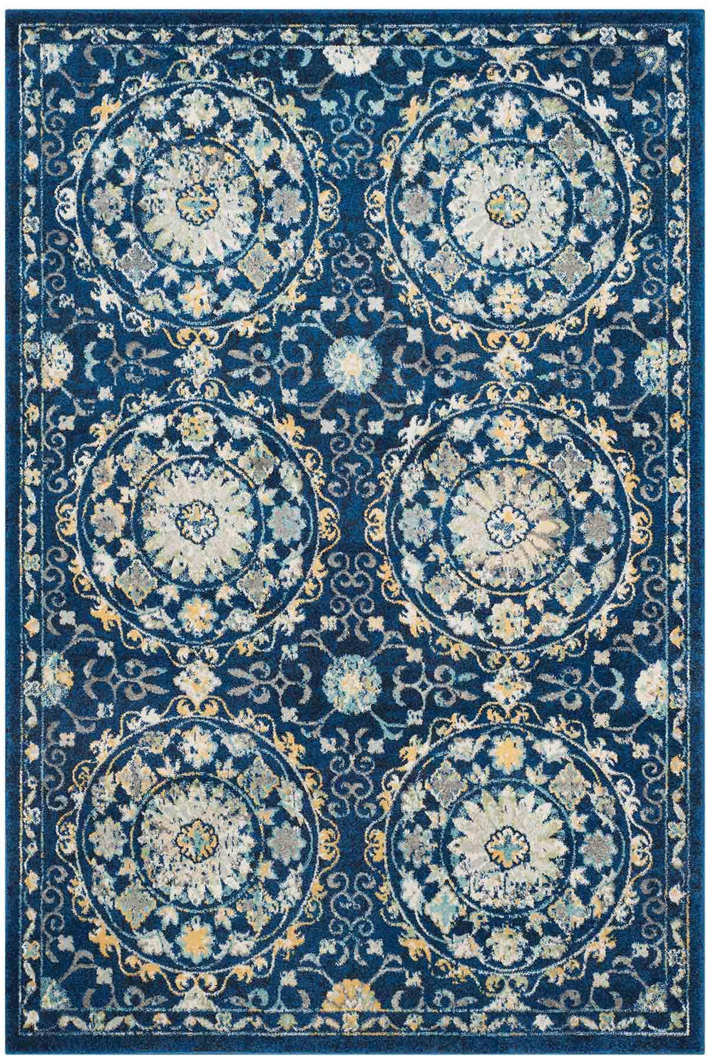 Safavieh Evoke 252 Power Loomed 66% Polypropylene 27% Jute 5% Polyester 2% Cotton Rug EVK252A-4