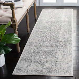 Evoke 256 Transitional Power Loomed 66% Polypropylene 27% Jute 5% Polyester 2% Cotton Rug Ivory / Grey