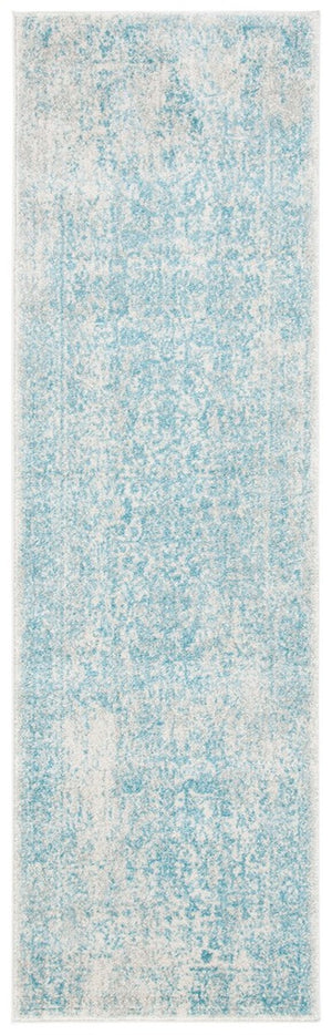 Evoke 256 Transitional Power Loomed 66% Polypropylene 27% Jute 5% Polyester 2% Cotton Rug Ivory / Aqua