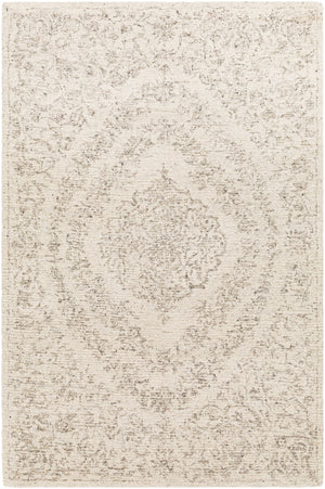 Evolution EVL-2300 Traditional Wool, Viscose Rug EVL2300-81012 Medium Gray, Charcoal, Beige, Cream 70% Wool, 30% Viscose 8'10" x 12'