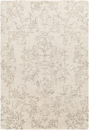 Evolution EVL-2301 Traditional Wool, Viscose Rug EVL2301-81012 Medium Gray, Charcoal, Beige, Cream 70% Wool, 30% Viscose 8'10" x 12'